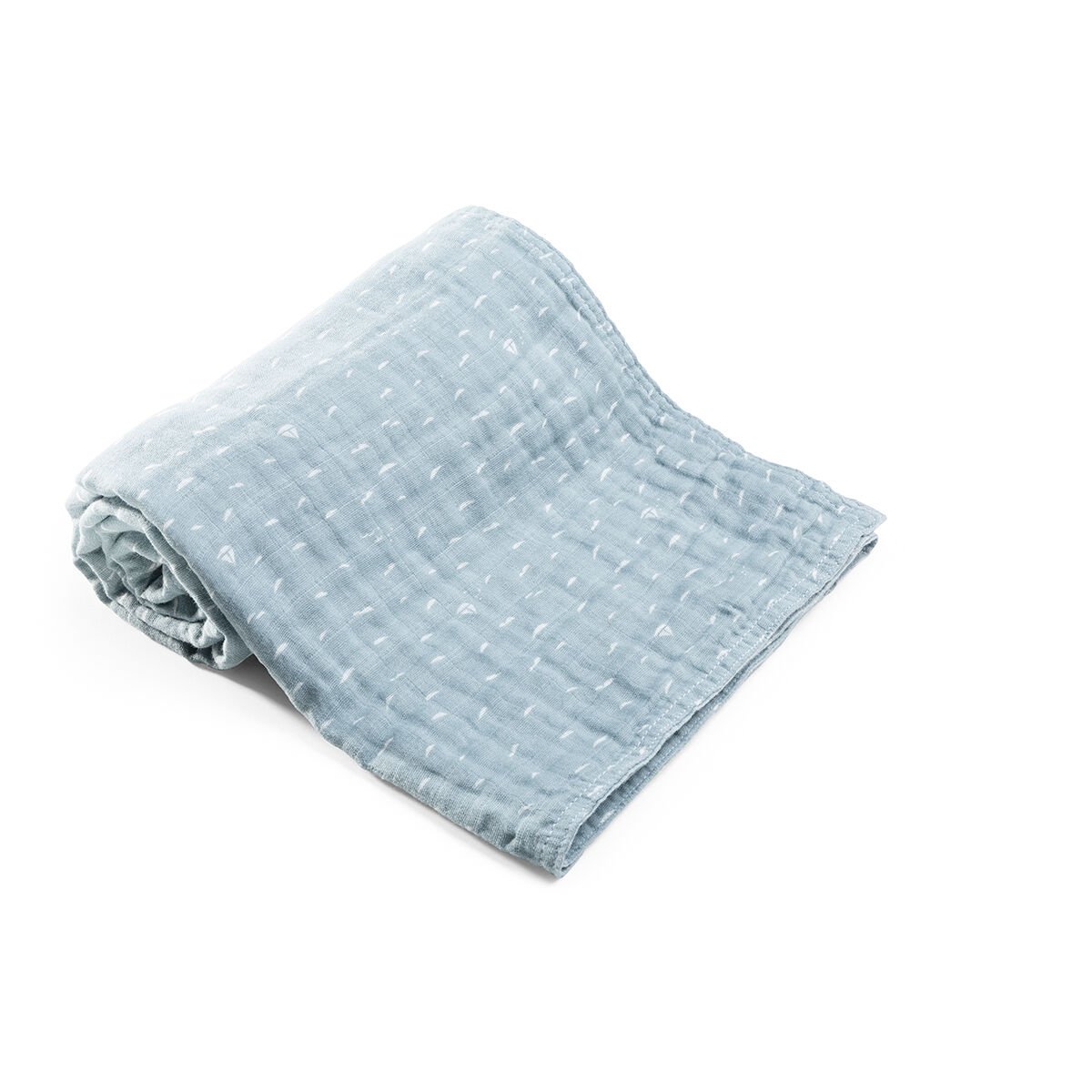 Blanket, Muslin Cotton, Slate Blue Sea